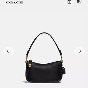NWT Coach Swinger Bag 20 Shoulder Bag Glovetanned Leather Black below retail